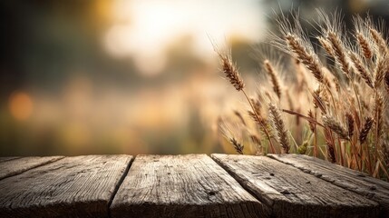 wheat on wood