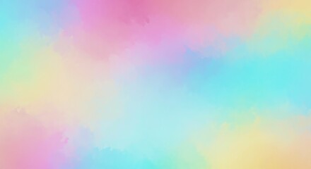 Pastel watercolor background with soft gradient and blurred texture for dreamy and artistic design