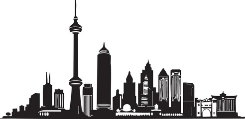 International Urban Skyline - Cityscape Illustration of World Landmarks

