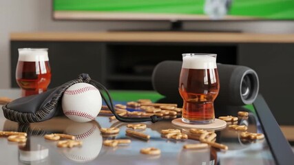 General Food & Beverage Coins and drinks on a table with gaming accessories