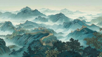 mountain landscape in winter