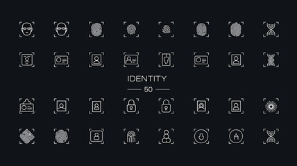 Modern bold line art icon bundle set for diverse digital applications