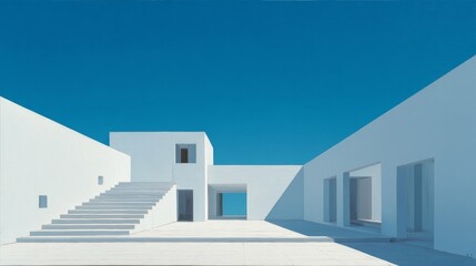 white house in santorini greece