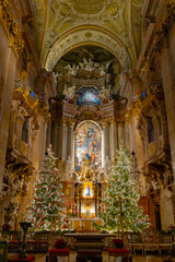 Christmas decorations in downtown, Vienna, Austria