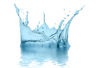 Water Splash crown with reflection