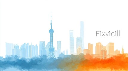 Obraz premium new york city skyline
