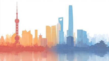 Obraz premium new york city skyline