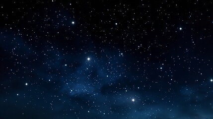 A dark blue night sky with a band of white clouds, stars, and a milky way