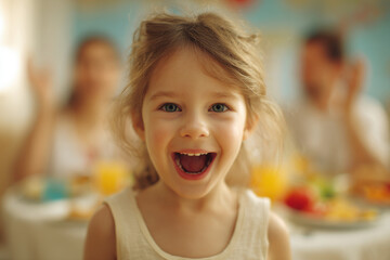 joyful family enjoys festive dinner essence of happiness and togetherness