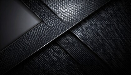Black textured metal sheets with diamond pattern overlapping.