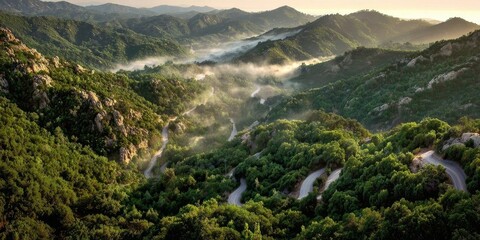view of the mountains