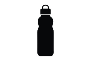 water bottle vector icon silhouette