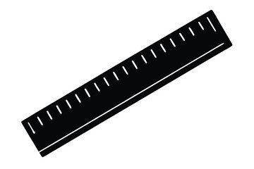 ruler vector icon silhouette