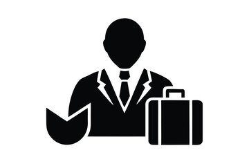 portfolio diversification vector icon silhouette