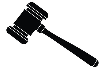 judge gavel vector icon