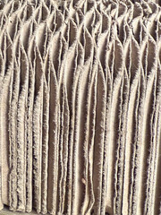 Close-up of Dirty Cardboard Packaging