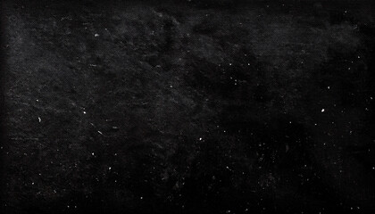 Grunge Style Scratched Black Background With Tiny White Dust Flecks Adding An Old Look