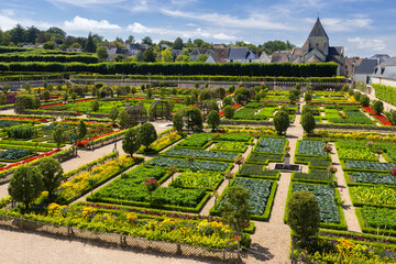 Chateau de Villandry, UNESCO World Heritage Site, Villandry, Indre-et-Loire, Pays de la Loire, France