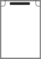 Simple Black Frame with Rounded Corners & Top Accent