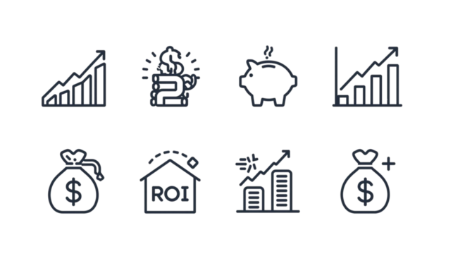 set of icons for infographics