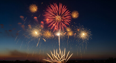 fireworks in the sky