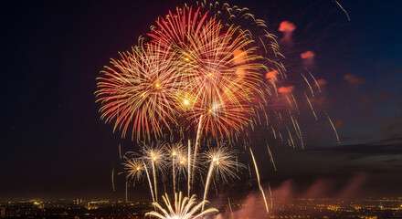 fireworks in the sky