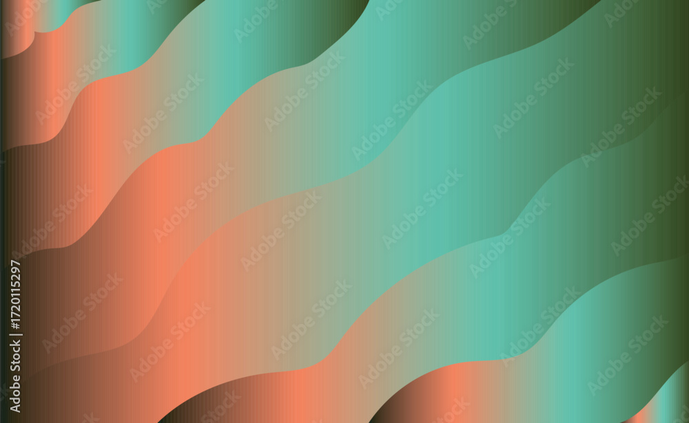 Aufkleber abstract background with wave like forms and gentle color gradients