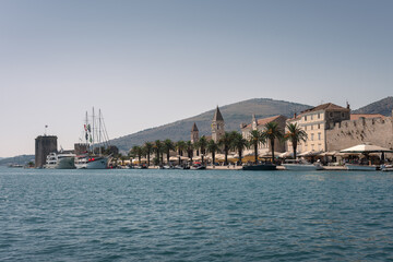 Trogir Riva: Palm Trees and Sailboats on the Adriatic