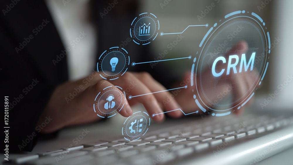 Poster crm platforms improve customer relationships through data analysis, crm communication tools, and aut
