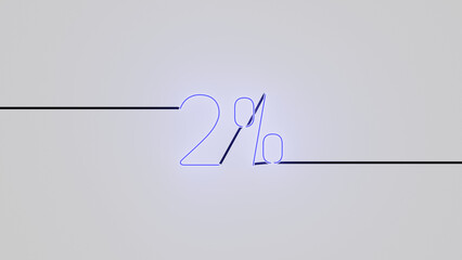 2% ne&oacute;n azul alfa.