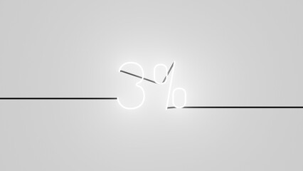 3% ne&oacute;n blanco alfa.