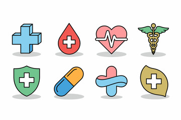 Collection of Medical and Healthcare Icons.