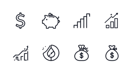 set of vector icons