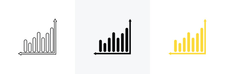 Bar chart icon showing upward trend