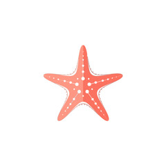 Pink Starfish Illustration A Simple, Elegant Design