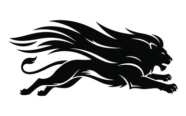 Naklejka premium Vectorized lion animal for print, sketch, Decoration