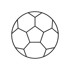 Fototapeta premium Soccer ball line art vector illustration