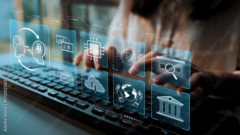 Poster ai system integration improves artificial intelligence platform. ai system integration enhances auto