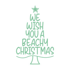 
We Wish You a Beachy Christmas Tree Design
