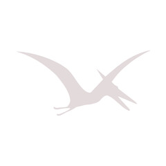 Pterodactyl silhouette icon isolated on transparent background © sljubisa