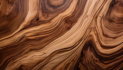 High Definition Olive Wood Texture Featuring Smooth Swirls Of Light And Dark Brown Tones With Subtle Grain Patterns Creating A Natural Appearance