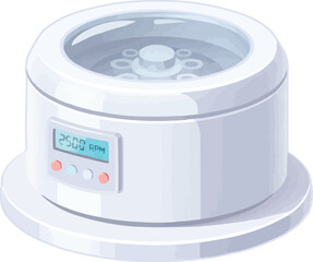 Modern centrifuge spinning samples in laboratory