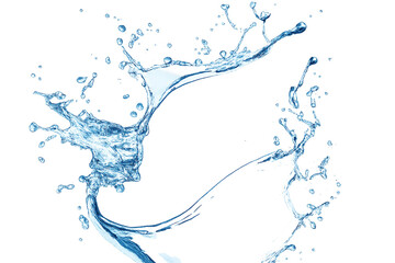 water splash isolated on white background