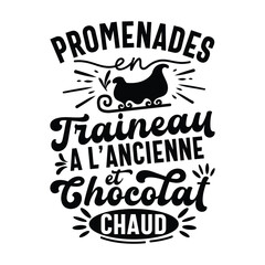 Promenades en Traineau a l'Ancienne et Chocolat Chaud