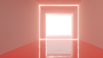 Illuminated Passage: A radiant portal beckons with its ethereal glow, inviting contemplation and symbolizing limitless possibilities.