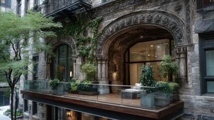 Architectural detail in Chicago, Illinois