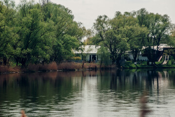 Obraz premium house on the river