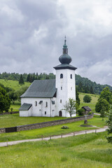 Fototapeta premium Church of Nativity of St. John the Baptist, Geographical Center of Europe, Slovakia