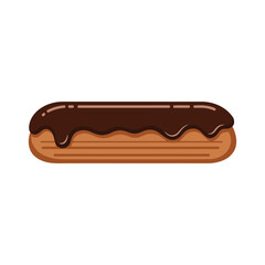 Chocolate Eclair Pastry Dessert.