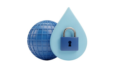 Global Water Security and Protection Concept